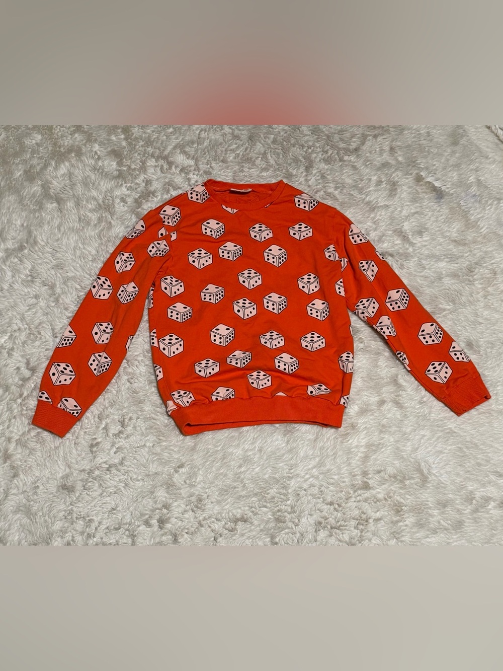 Carlijnq Dice Print Sweatshirt - Size 14